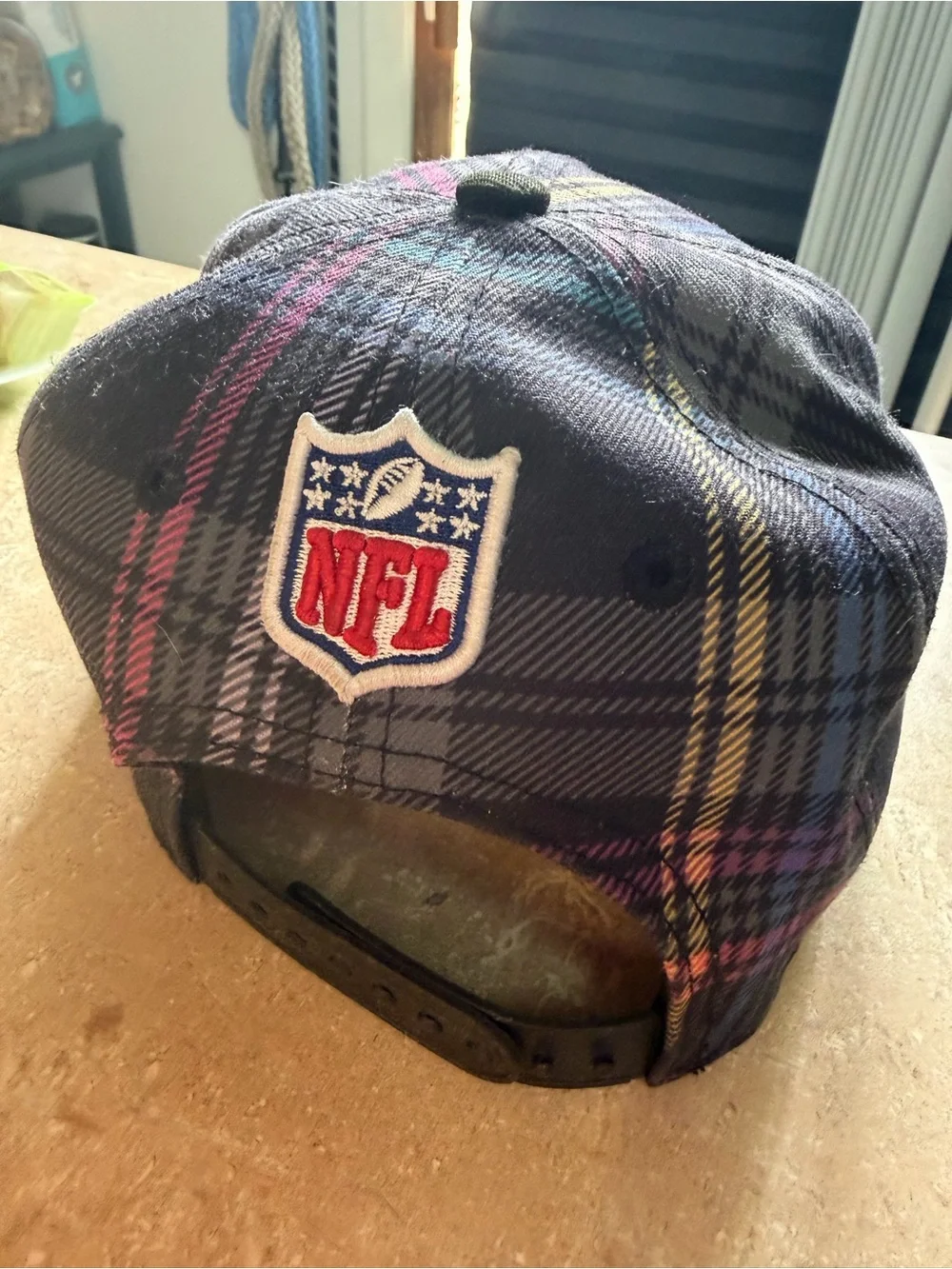 New Era Plaid Denver Broncos Snapback - Black/Blue/Pink